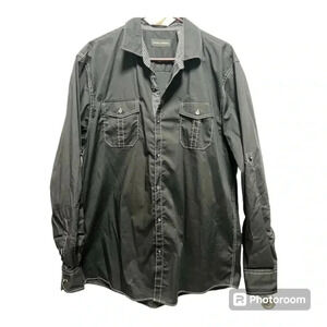 Michael Brandon Shirt Mens Snap Long Sleeve